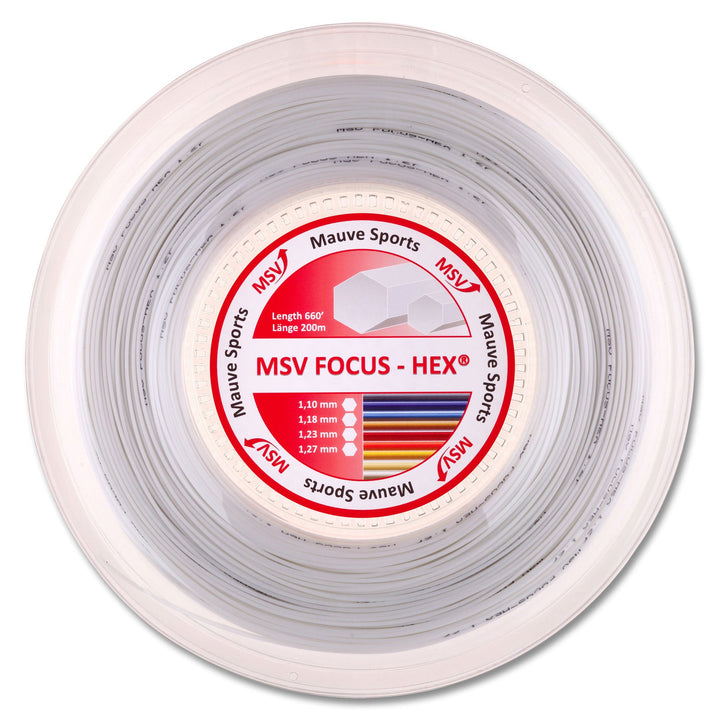MSV Saitenrolle Focus-HEX 1.10mm Weiss, 1.10mm Weiss