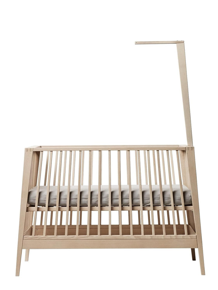 Leander Himmelgestell - Buche für Linea Babybett und Luna Babybett + Himmel in der Farbe weiss (OHNE