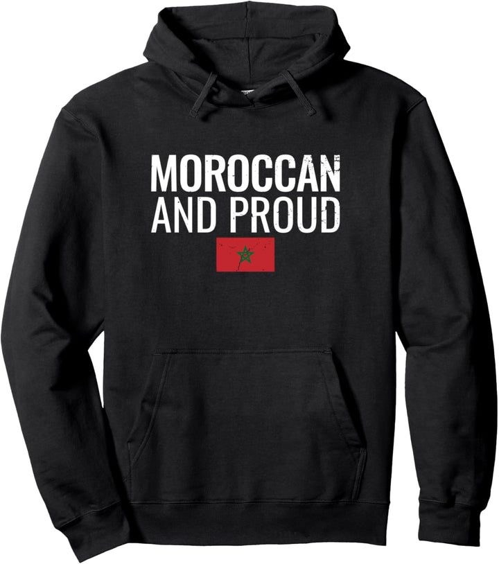 Moroccan And Proud Marokko Marokkanische Flagge Marokkaner Pullover Hoodie