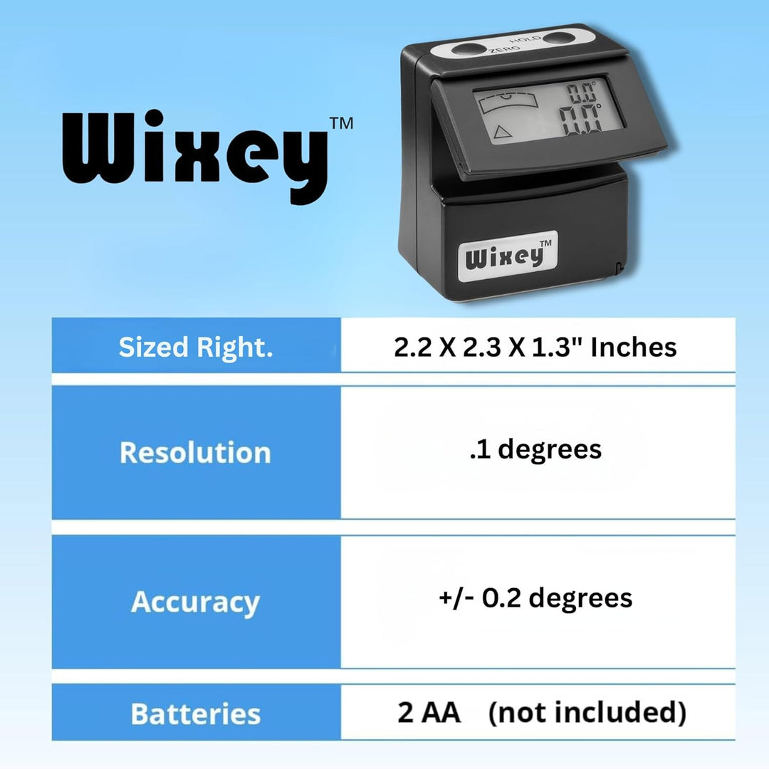 Wixey WR365 Digitaler Winkelmesser und Wasserwaage