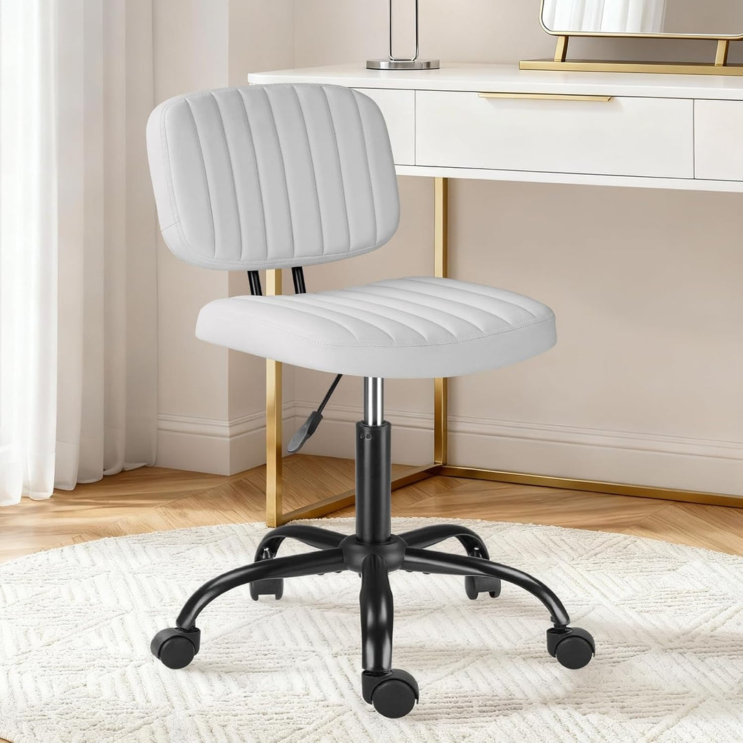 Ergonomischer Rollhocker mit Rückenlehne Arbeitshocker Drehhocker Rollhocker 360° drehbar Höhenverst