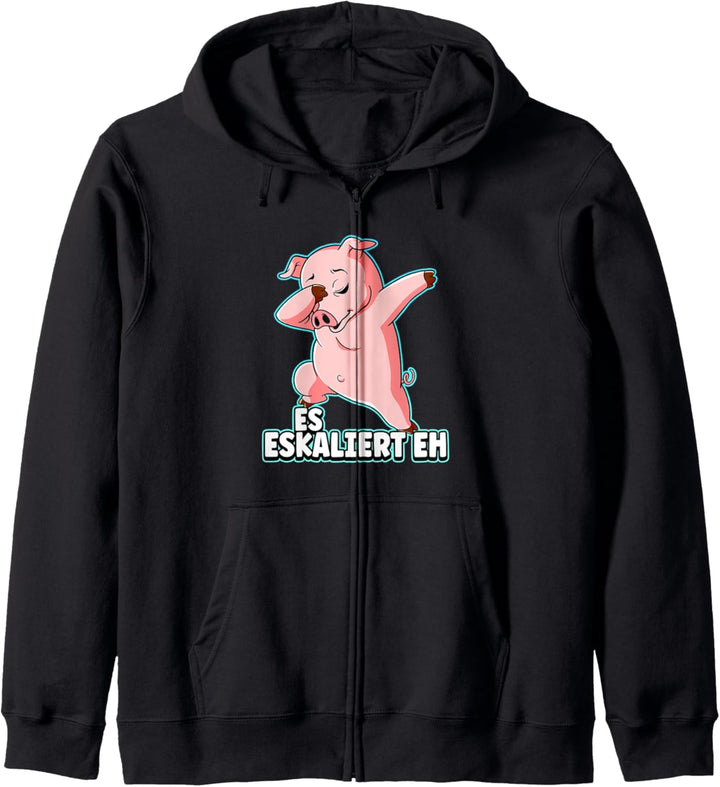 Es Eskaliert Eh Schwein Kapuzenjacke