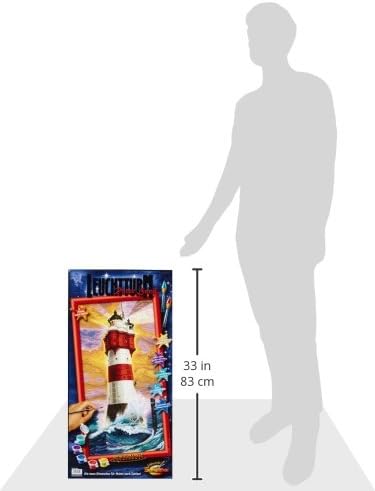 Schipper 609220399 Malen nach Zahlen - Leuchtturm Roter Sand - Bilder malen für Erwachsene, inklusiv