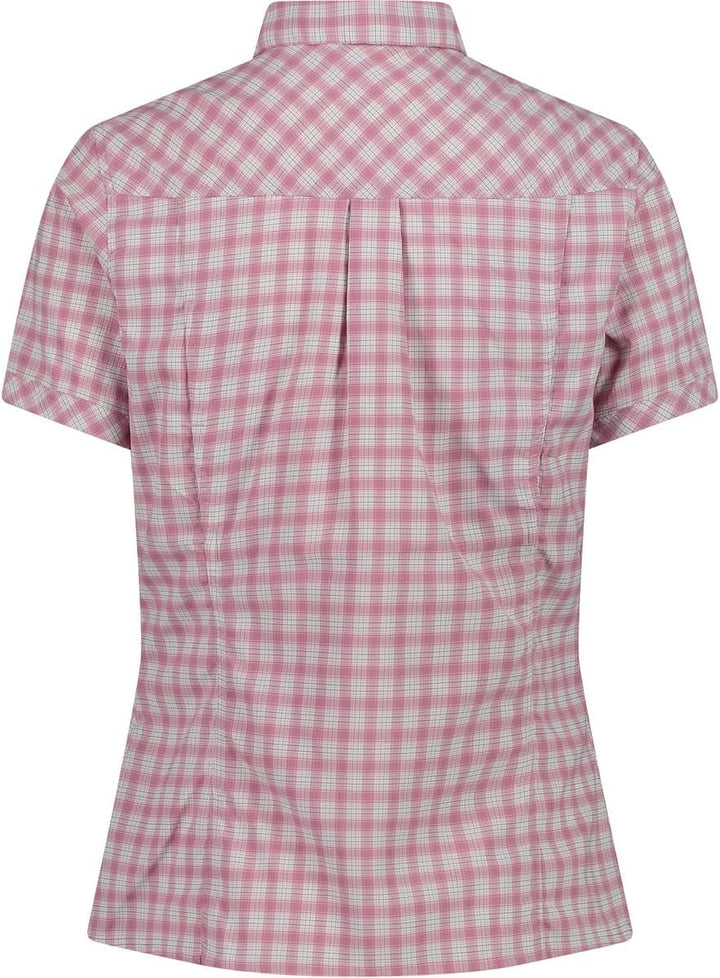 CMP Damen Damen-Stretch-Kurzarmshirt Shirt, Weiss-blush-anthrazit