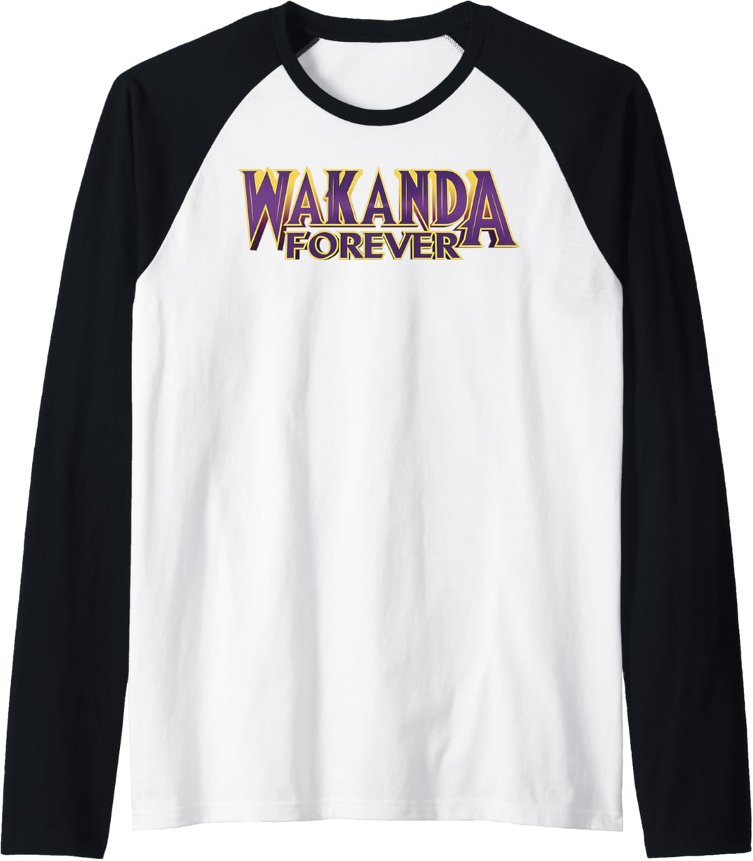 Marvel Black Panther Wakanda Forever Bold Raglan