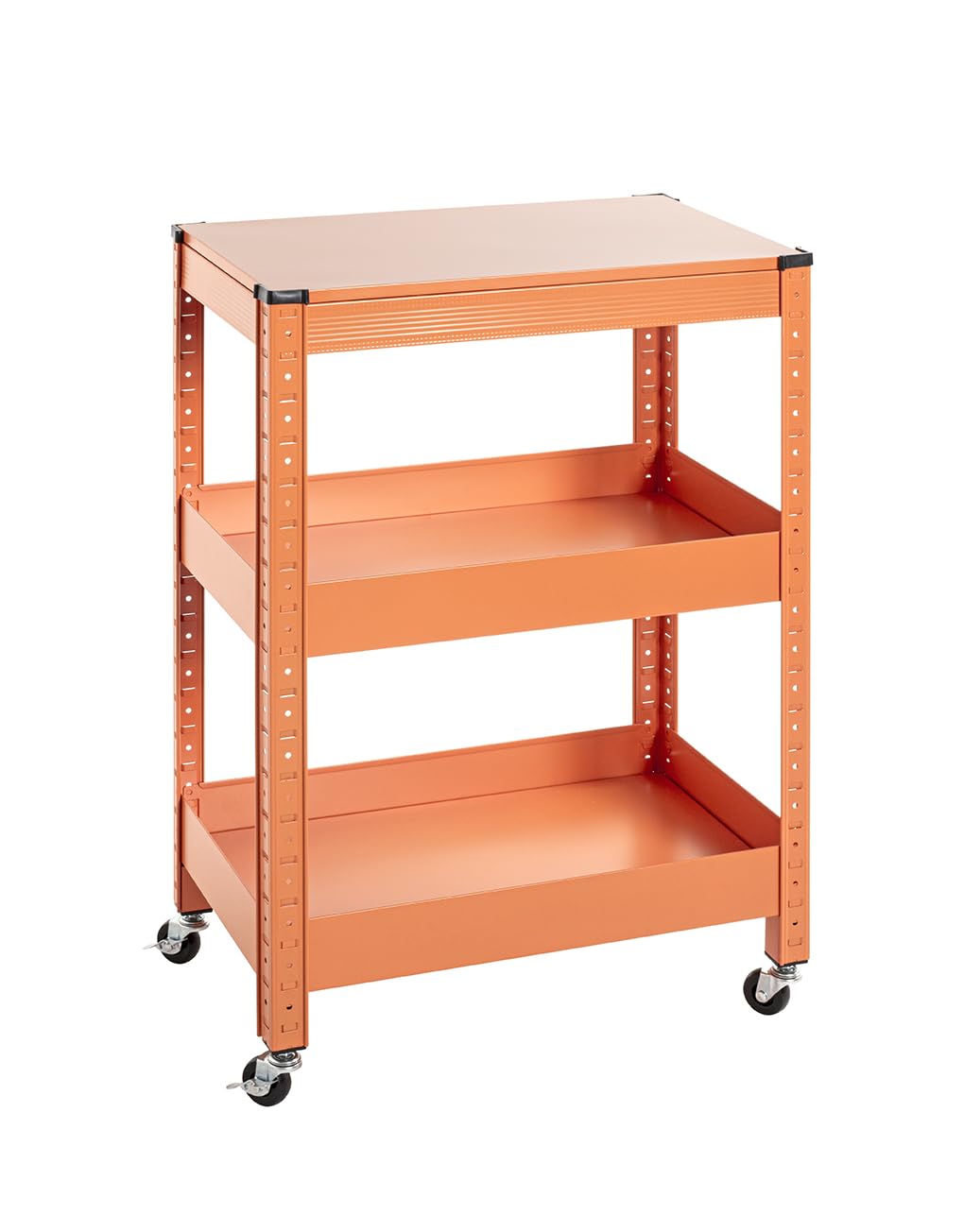 HAKU Möbel Servierwagen, orange, Metall - Masse: B 50 x H 75 x T 32 cm, Style: Modern, Orange
