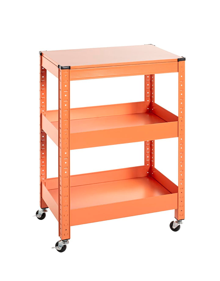 HAKU Möbel Servierwagen, orange, Metall - Masse: B 50 x H 75 x T 32 cm, Style: Modern, Orange