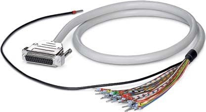 PHOENIX CONTACT CABLE-D-50SUB/F/OE/0.25/S/2.0M Konfektioniertes Geschirmtes Rundkabel, Einzeladern (