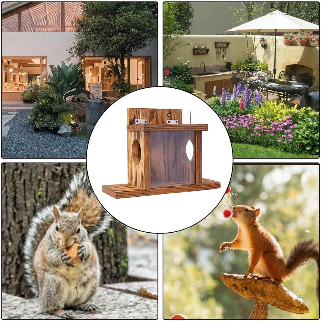 Eichhörnchen Futterhaus, Futterstation Aus Verschraubtem Massiv | Holz, Futterstation Eichhörnchen K