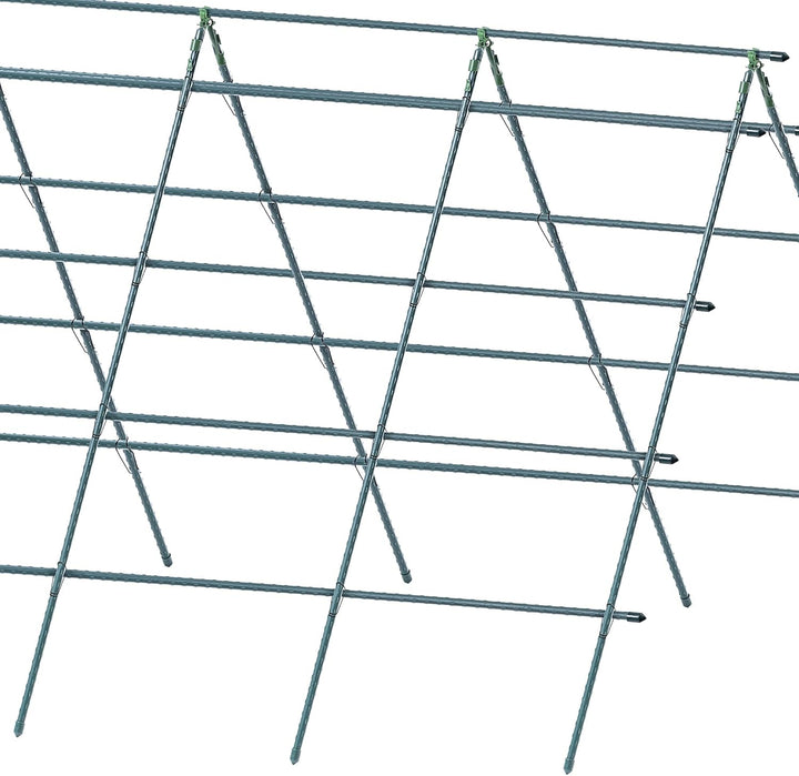 KADAX Spalierklammern Ø 11 mm, 30 Stück, Verbinder aus Stahl für Rankgitter, Tonkinklammern zur stab