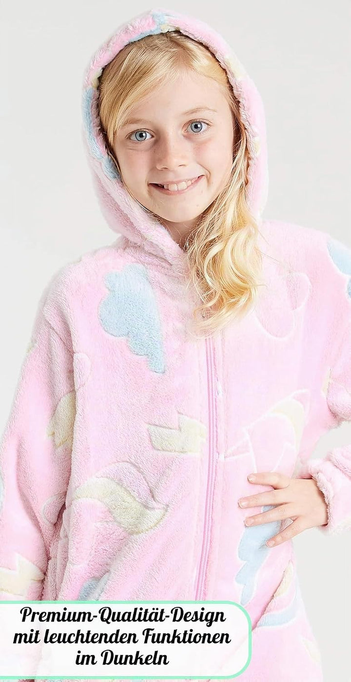 CityComfort Jumpsuit Kinder Einteiler Fleece Overall Onesie Kinder Mädchen Jungen 4-14 Jahre 9-10 Ja