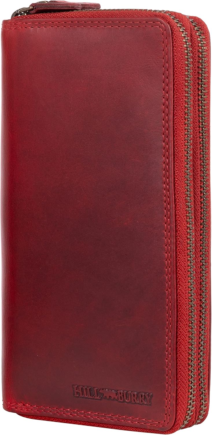 Hill Burry Leder Damen Portemonnaie Arite I Geldbörse I Brieftasche | Geldbeutel Wallet Portmonee mi