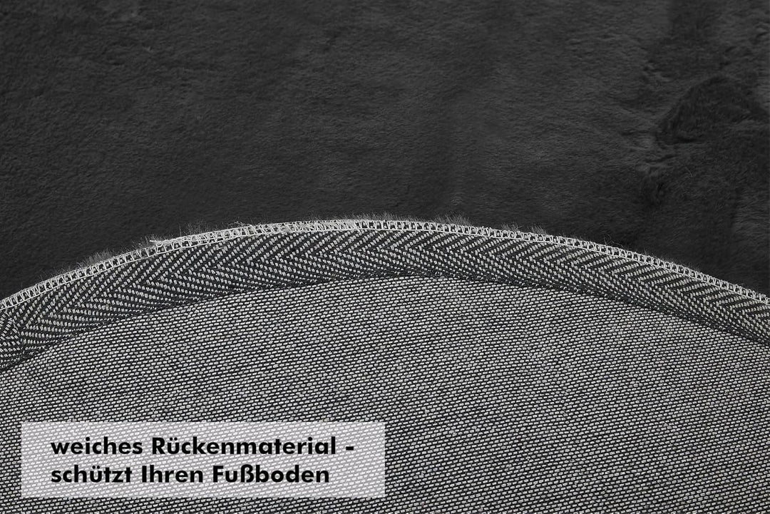 andiamo Kunstfell Novara Teppich Schlafzimmer - flauschiger Teppich zur Verwendung als Bettvorleger