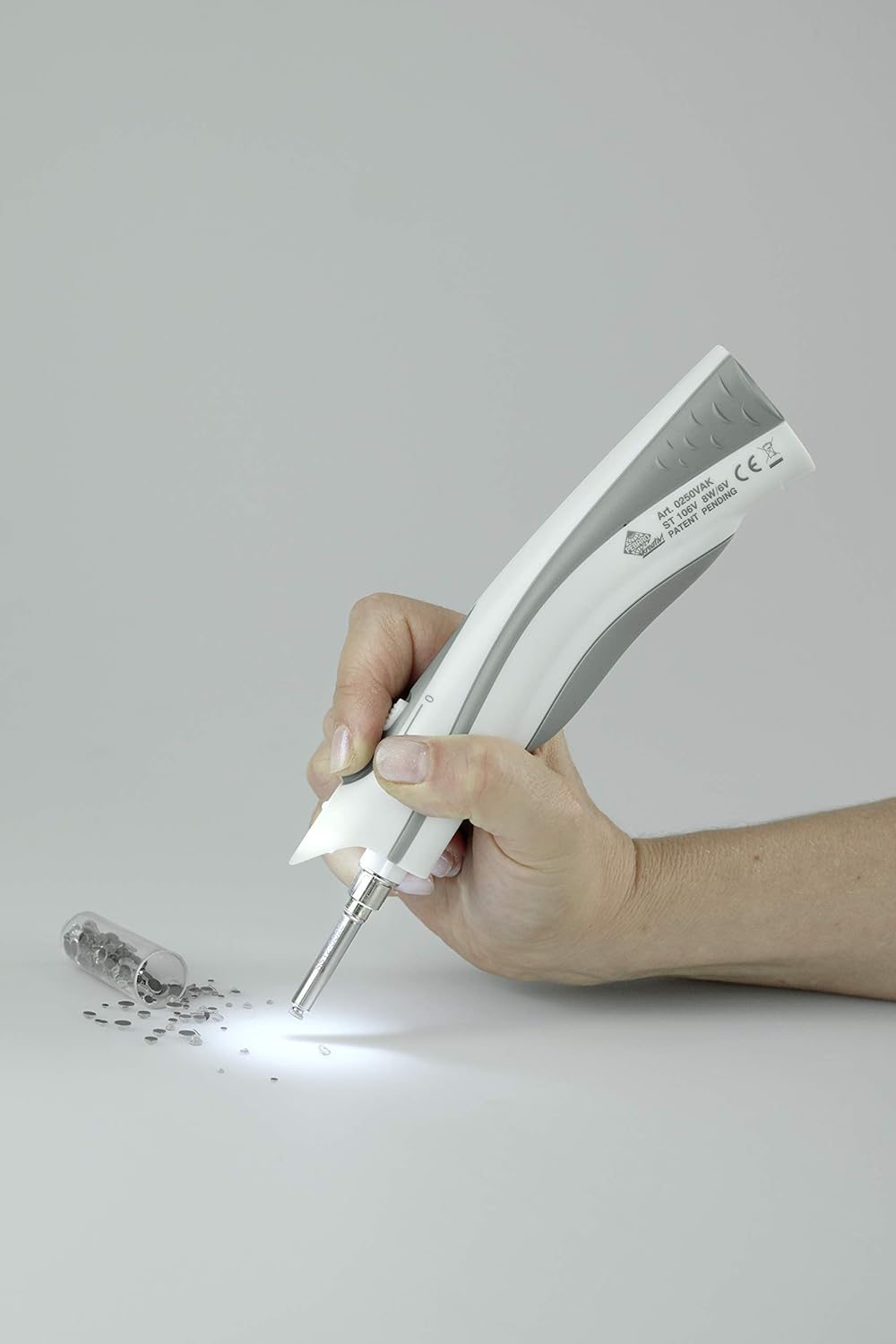 Pebaro 0250VAK Vakuum-Strasskolben mit Ansaug-Funktion, Verzieren von Stoff, Leder, Papier, Glas und