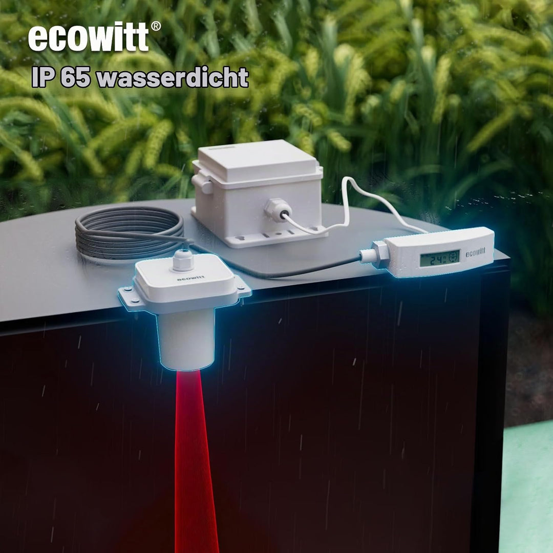 ECOWITT Laser Entfernungsmesser LDS01, 4-3.5M Laser Messgerät mit 1.5M Kabel, Outdoor Laser Messgerä