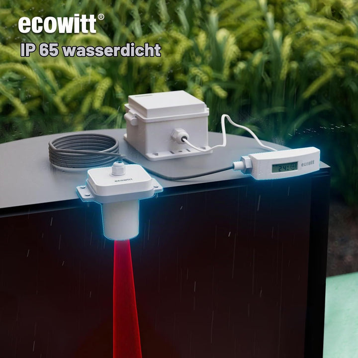 ECOWITT Laser Entfernungsmesser LDS01, 4-3.5M Laser Messgerät mit 1.5M Kabel, Outdoor Laser Messgerä