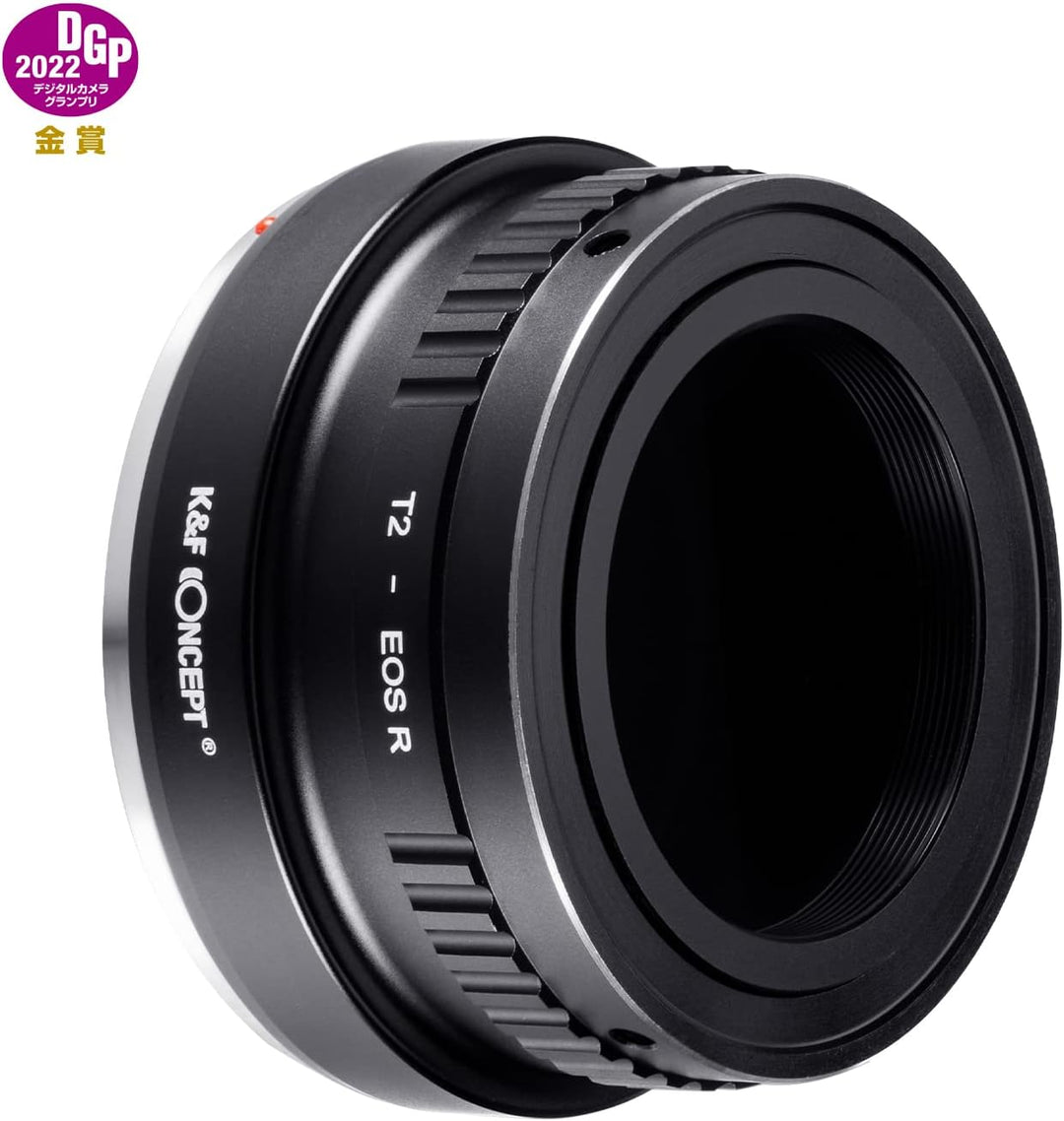 K&F Concept Lens Mount Adapter T2-EOS R Manual Focus Kompatibel mit T-Mount (T/T-2) Schraubmount SLR
