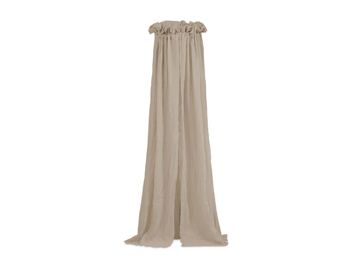 Jollein Betthimmel Vintage Nougat - Höhe 155 cm - Baldachin Kinderzimmer Babybett - Beige Weiss, Ros