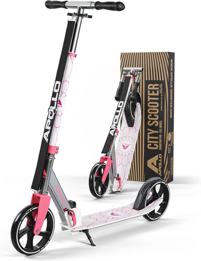 Apollo XXL Wheel Scooter - Phantom Pro Cityroller | Klappbarer City Roller für Kinder | Höhenverstel