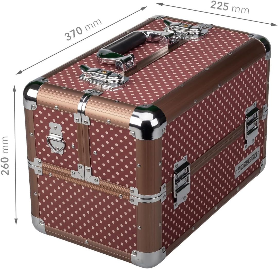 anndora Beauty Case Kosmetikkoffer - Stilvoller Schmuckkoffer, Schminkkoffer mit robustem Aluminiumr