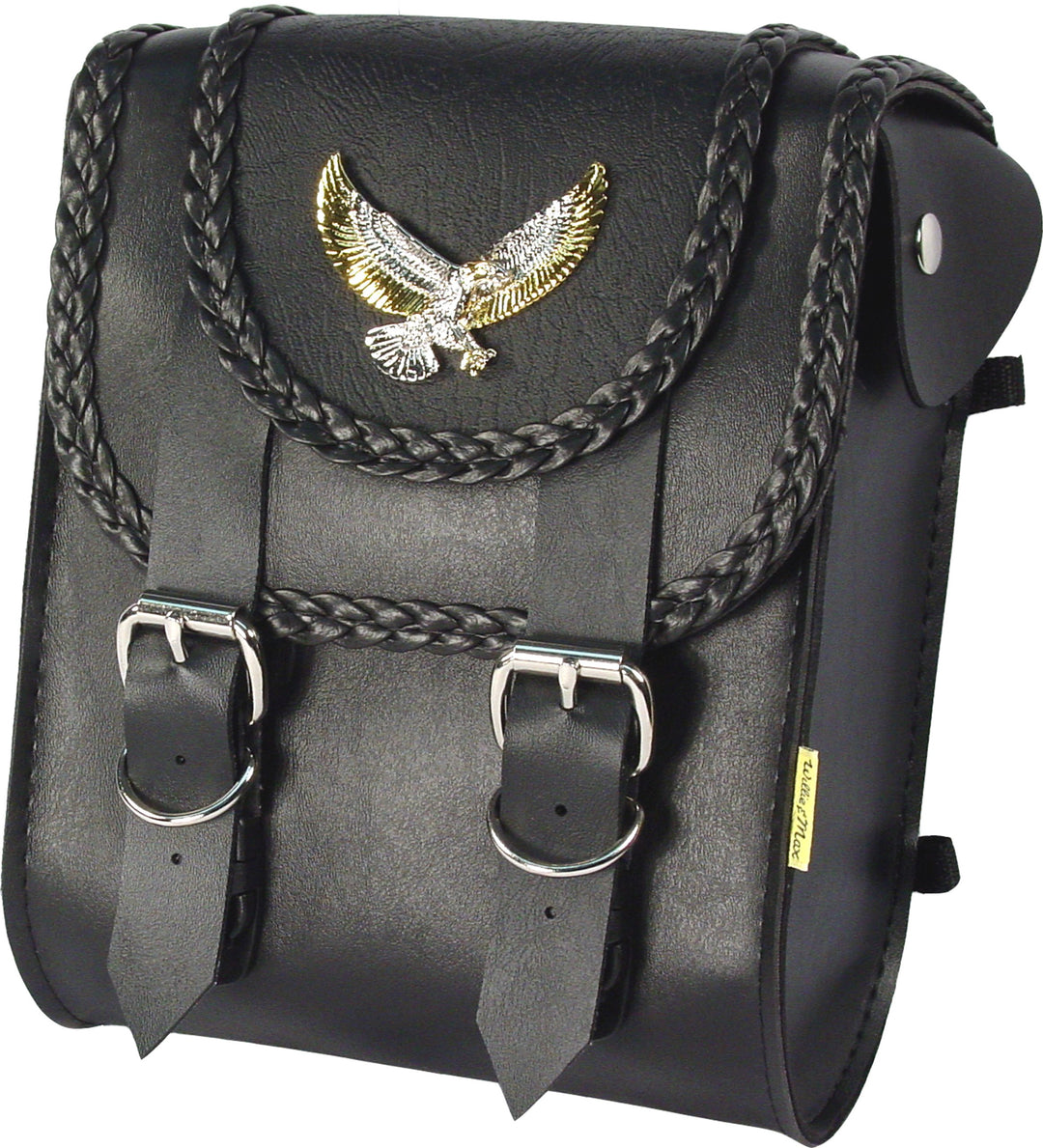 Dowco Willie & Max 58411-00 Magic Series Motorrad-Sissy-Bar-Tasche, Kunstleder, Schwarz, universelle