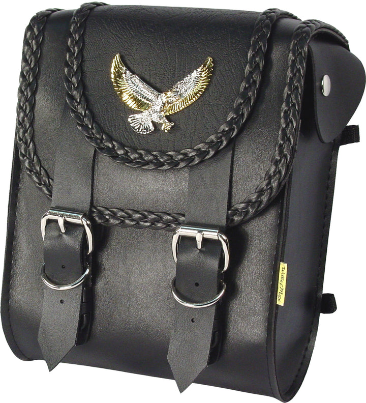 Dowco Willie & Max 58411-00 Magic Series Motorrad-Sissy-Bar-Tasche, Kunstleder, Schwarz, universelle