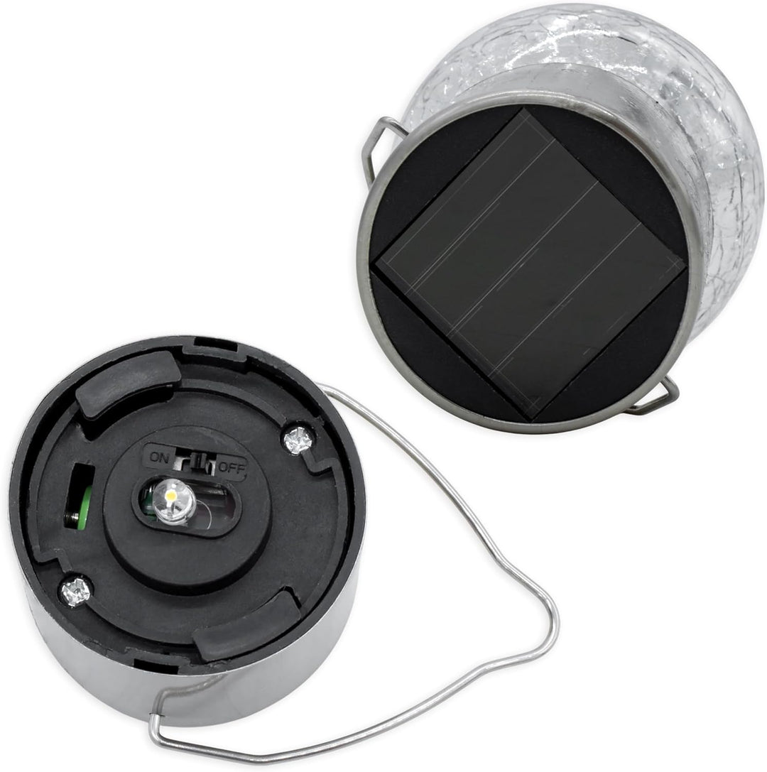 Spetebo 5x LED Solar Hängeleuchte - Garten Deko Solarleuchte Gartenleuchte Hängelampe