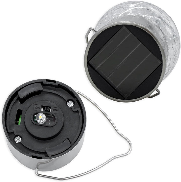 Spetebo 5x LED Solar Hängeleuchte - Garten Deko Solarleuchte Gartenleuchte Hängelampe