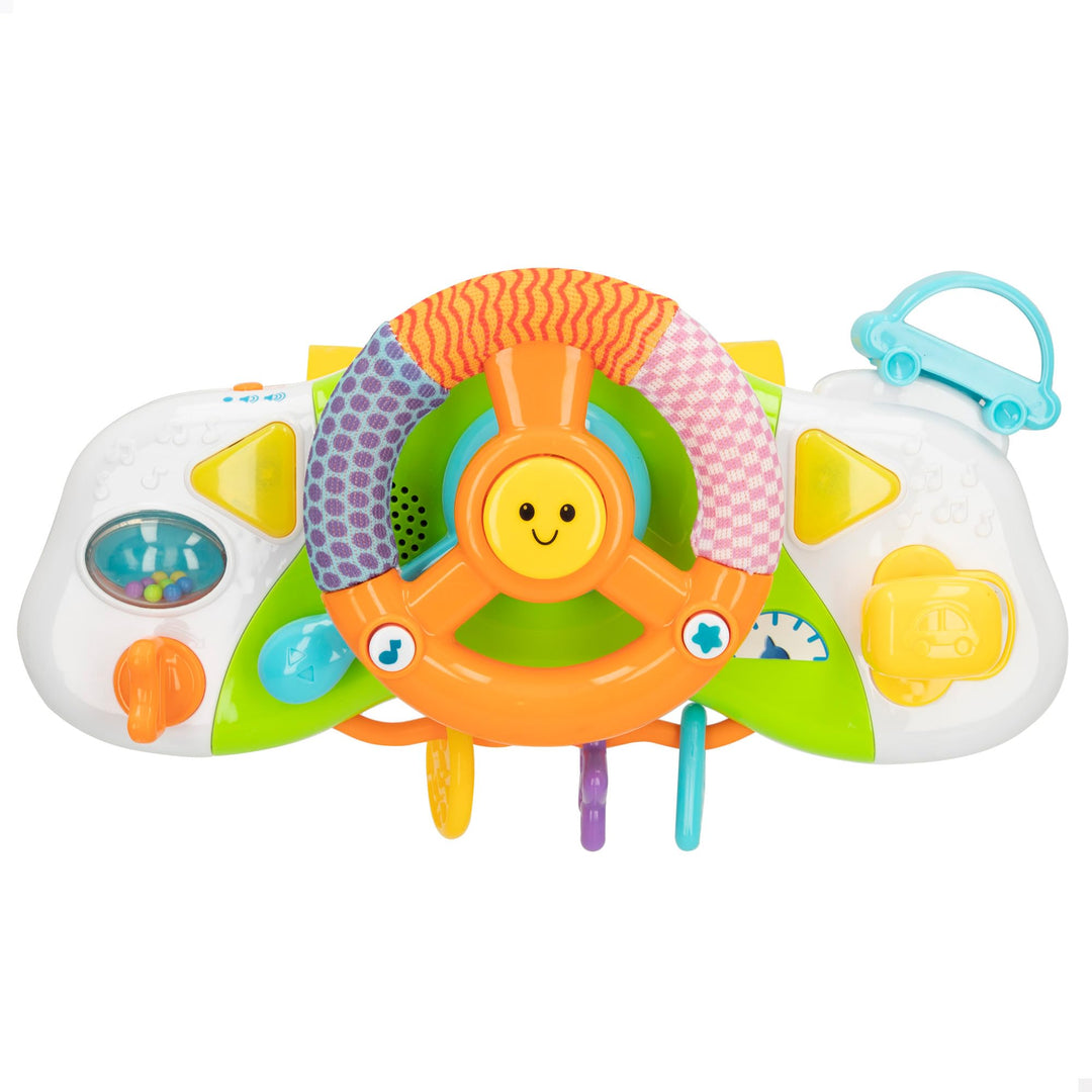winfun 40300 Lenkrad für Kinderwagen, Simulator, Auto, Mehrfarbig, 1 Stück Auto-Simulator + 6 Monate