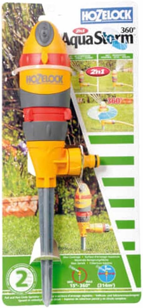 Best Price Square Round Spike Sprinkler PRO 314M2 2335P0000 by HOZELOCK 314m2 mit Erdspiess, 314m2 m