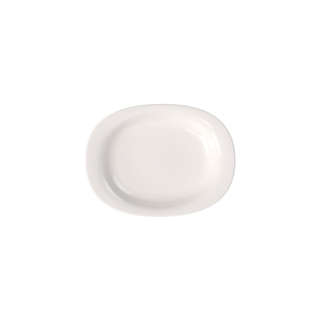Villeroy und Boch New Cottage Basic Servierplatte 34 cm, Premium Porzellan, 34 cm 34cm White, 34cm W