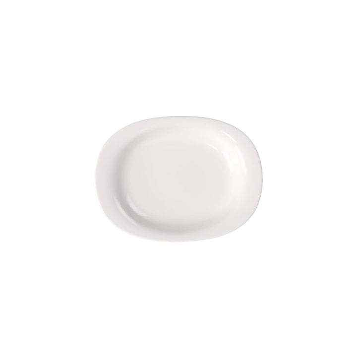 Villeroy und Boch New Cottage Basic Servierplatte 34 cm, Premium Porzellan, 34 cm 34cm White, 34cm W
