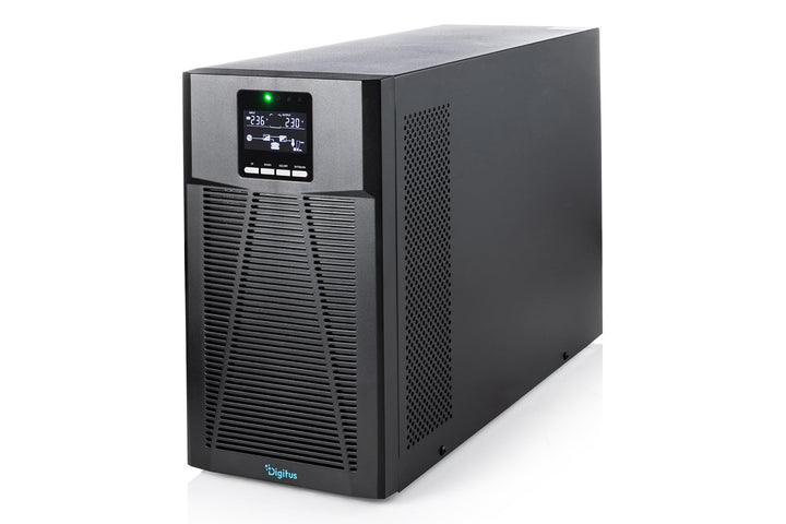 DIGITUS OnLine USV-System – 3 kVA 3 kW – 8X IEC C13 Steckdosen – Tower 3000 VA / 3000 W, 3000 VA / 3