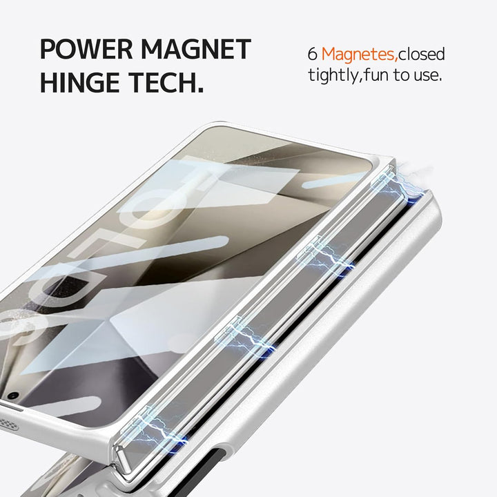 NINKI für Samsung Galaxy Z Fold 6 Handyhülle Band mit S Pen (schwarz) & Scharnierschutz, Galaxy Z Fo