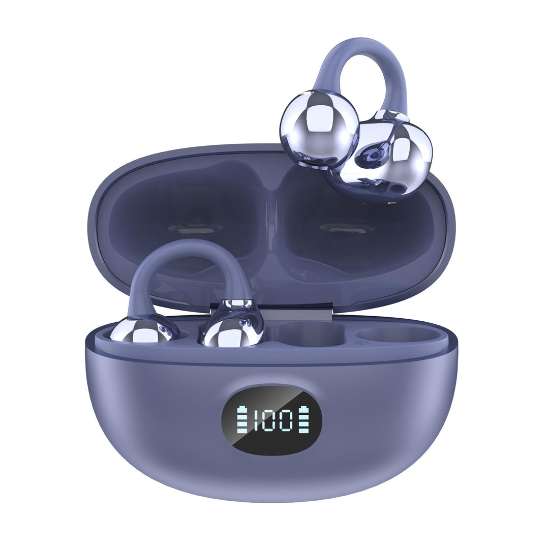 Kabellos Bluetooth Kopfhörer, Open-Ear-Kopfhörer, Ohrclip mit Beeindruckender Klang, Bluetooth 5,4,