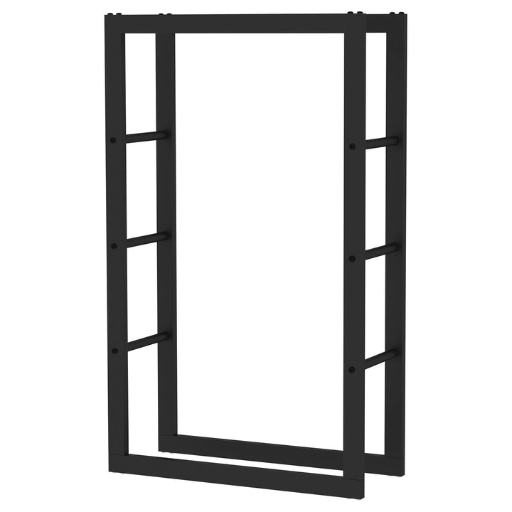 Kaminholzregal aussen und innen, bis 150 kg Traglast, 100 x 25 x 60 cm, Brennholzständer aus pulverb