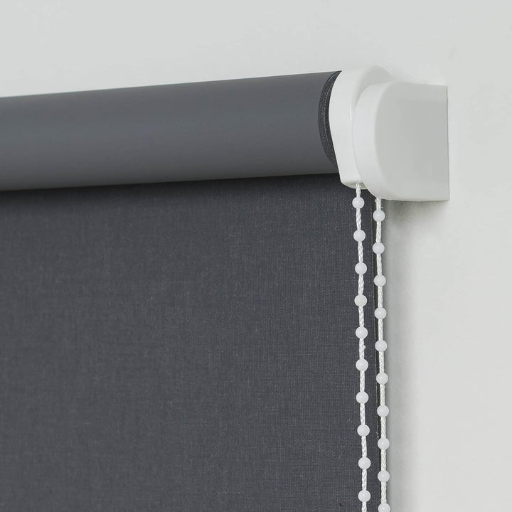 Liedeco® Rollo, Fenster Rollo, Kettenzug-Rollo / 62 x 180 cm (Breite x Höhe), dunkelgrau/Verdunkelnd
