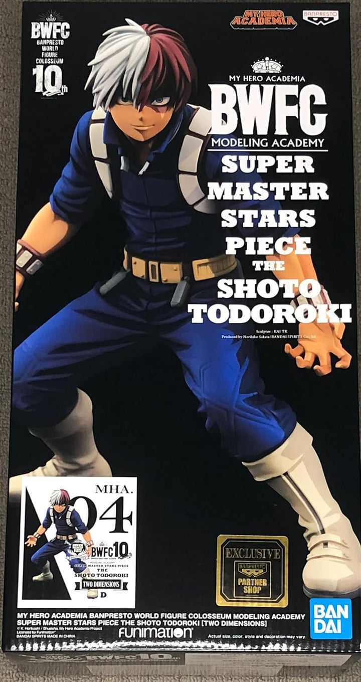 Banpresto - Figurine My Hero Academia - Shoto Todoroki Super Master Stars Piece Two Dimensions 21cm