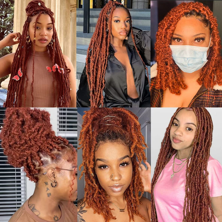 Leeven 16 Zoll Springy Twist Hair for Afro Marley Locs 8 Packs Afro Kinky Curly Marley Braiding Hair