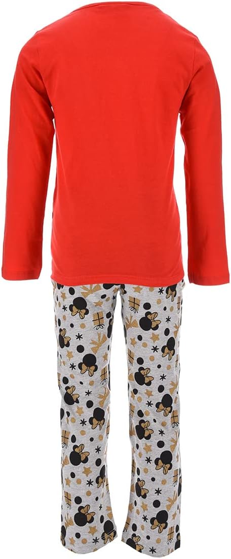 Disney Mädchen Pyjalong Pyjamaset 4 Jahre Rot, 4 Jahre Rot