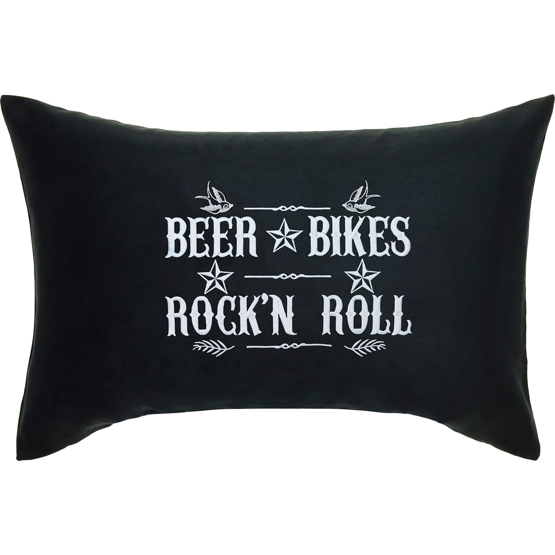 Lustiges Kissen Beer, Bikes and Rock&