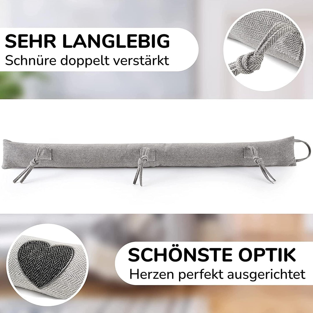Zugluftstopper für Türen TESTSIEGER* Modell 2025-90cm Windstopper Tür extra dicht & langlebig zum En