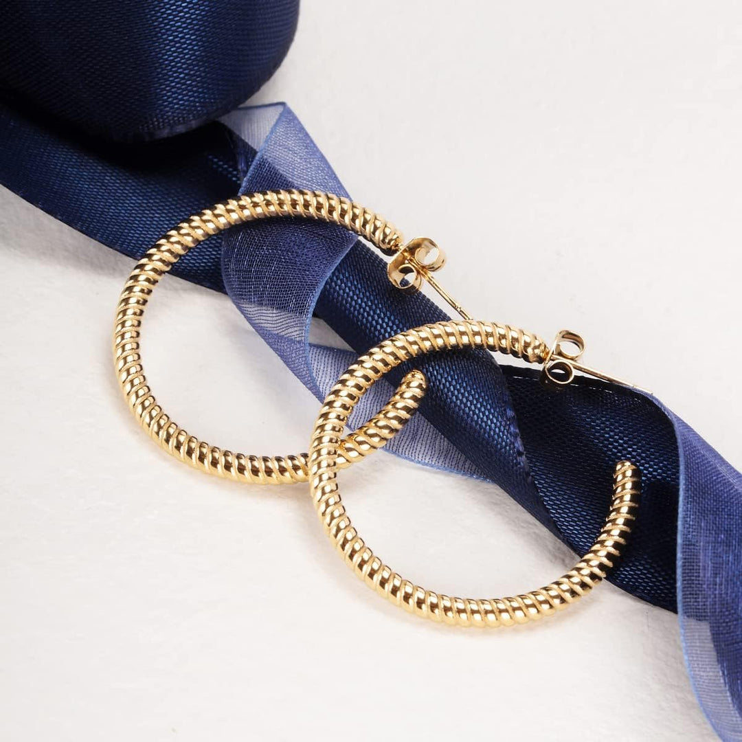 Morellato CREOLE Damen Ohrringe Creolen aus Stahl, PVD Gold - SAUP01