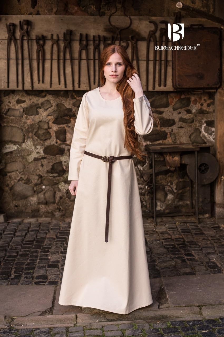 Burgschneider Mittelalter Unterkleid Freya - Natur XXXL 3XL, 3XL