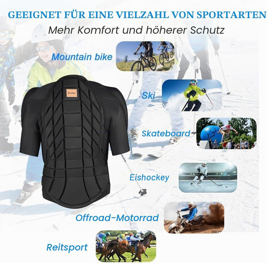 BenKen Ultra Leichter Schutzausrüstung Ski Körper Panzer Rücken Protektor, Aussen- Sports Antikollis
