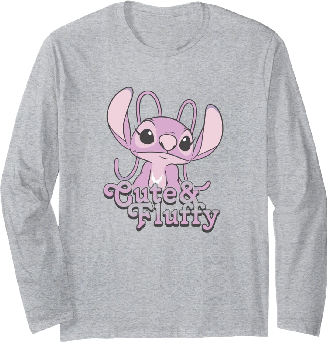 Disney Lilo & Stitch Valentinstag Angel Cute & Fluffy Langarmshirt
