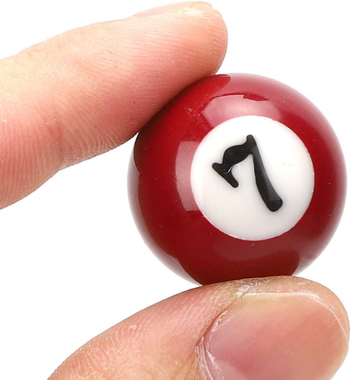 Alomejor 16 Stück Billardkugel 25mm Harz Mini Billardkugel Kinderspielzeug Kleiner Pool Queue Bälle