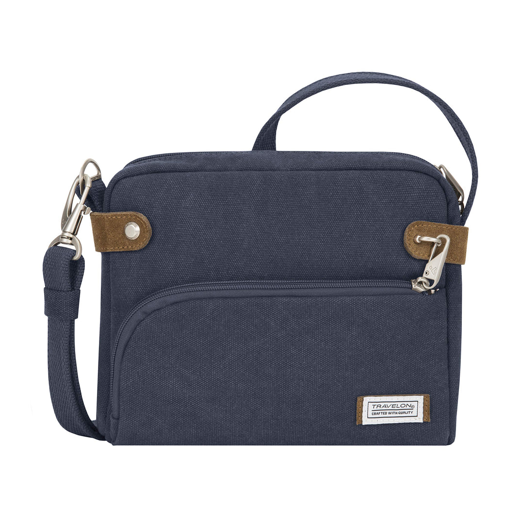 Travelon Anti-Diebstahl Heritage Crossbody-Tasche Marineblau, Marineblau