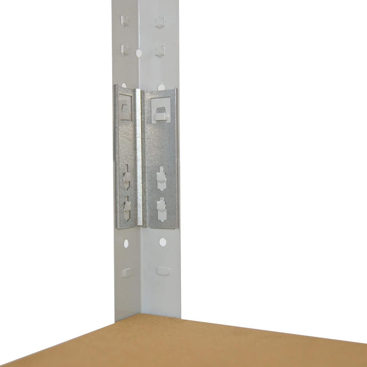 shelfplaza® 180x75x30cm Office Lagerregal Büro Schwerlastregal lichtgrau/Metall Regal Büro mit 5 Böd