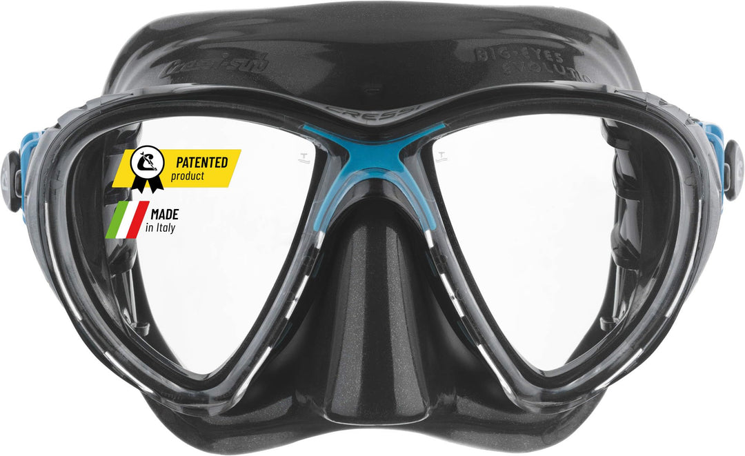 Cressi Big Eyes Evolution - Revolutionäre Erwachsene Tauchmasken Big Eyes Evolution High Quality Mas